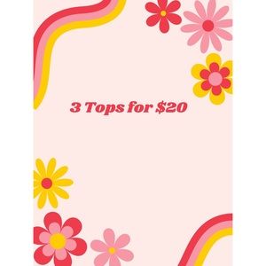 SALE! 👚✨ 3 Tops for $20